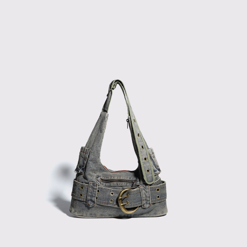 BUCKLE SHOUDER BAG
