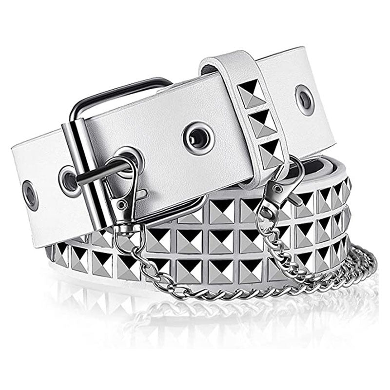 STUDDED CHAIN BELT