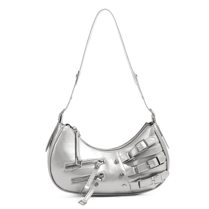 BUCKLE BAGUETTE BAG
