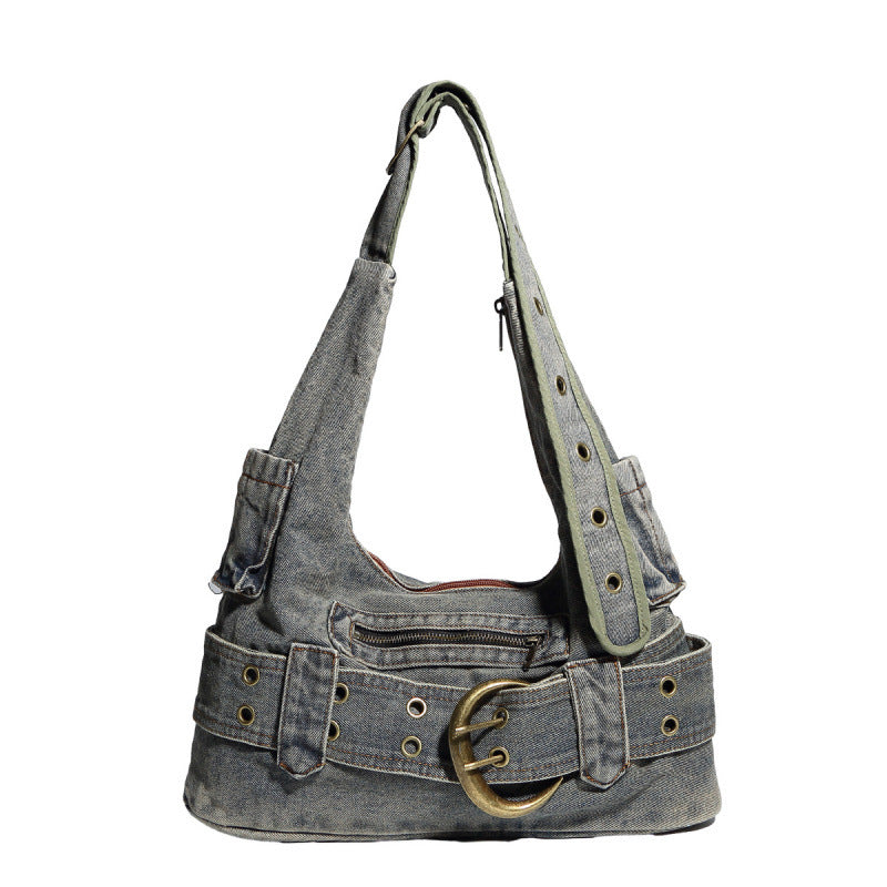BUCKLE SHOUDER BAG