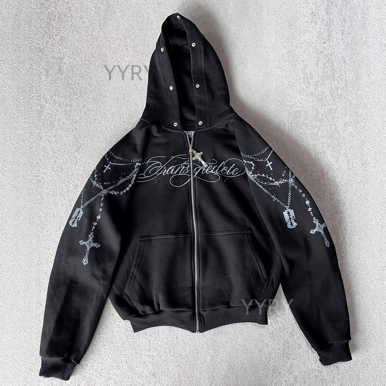 FUR TRIBAL ZIP HOODIE