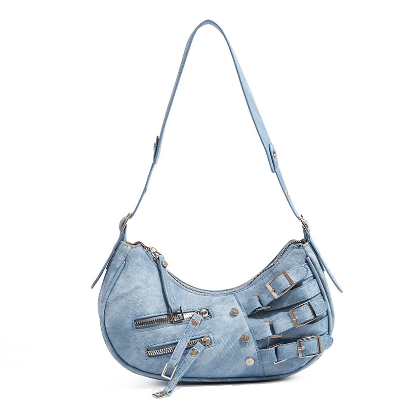 BUCKLE BAGUETTE BAG