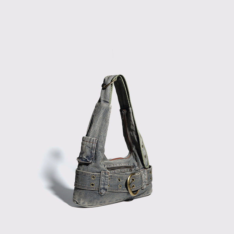 BUCKLE SHOUDER BAG