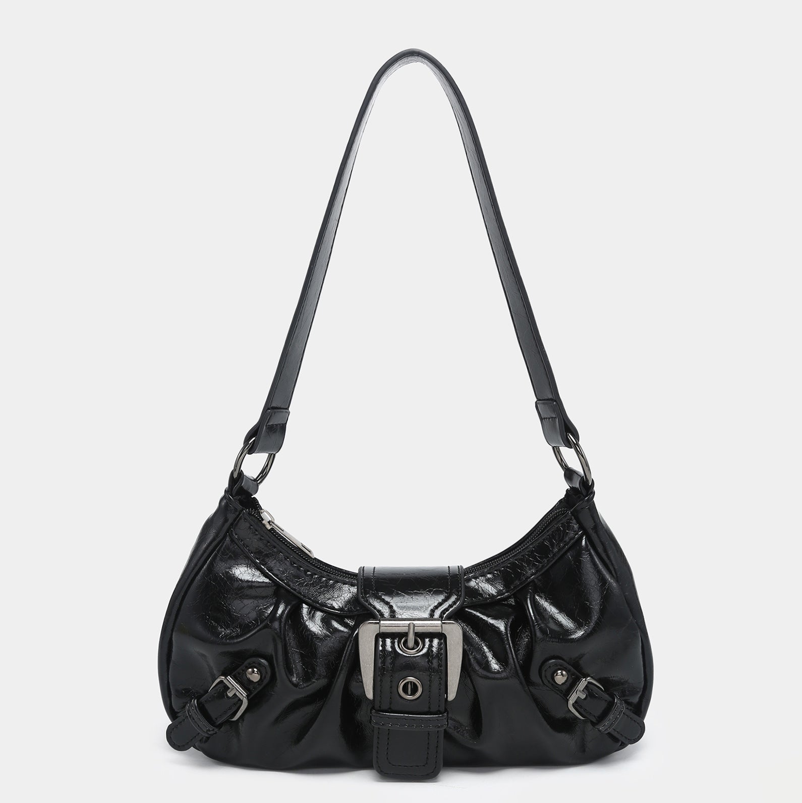 BUCKLE SHOULDER BAG