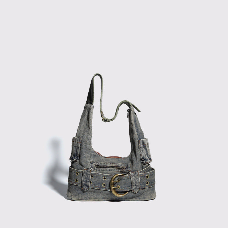 BUCKLE SHOUDER BAG